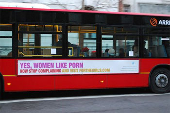 For The Girls bus ad