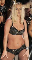 Britney Spears at the 2007 MTV awards... with her baby belly.