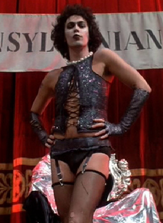 Tim Curry as Frank n Furter in the Rocky Horror Picture Show - sexy corset
