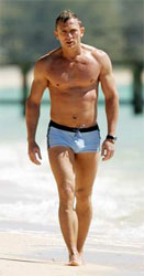 Daniel Craig as James Bond - to go nude.