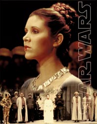 Princess Leia in Star Wars. 