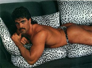 A retro male centerfold from 1989 Playgirl.