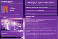 Ms Naughty's page on Myspace